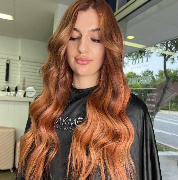 A Woman With Long Red hair — The Hair Boutique Co In Varsity Lakes, QLD