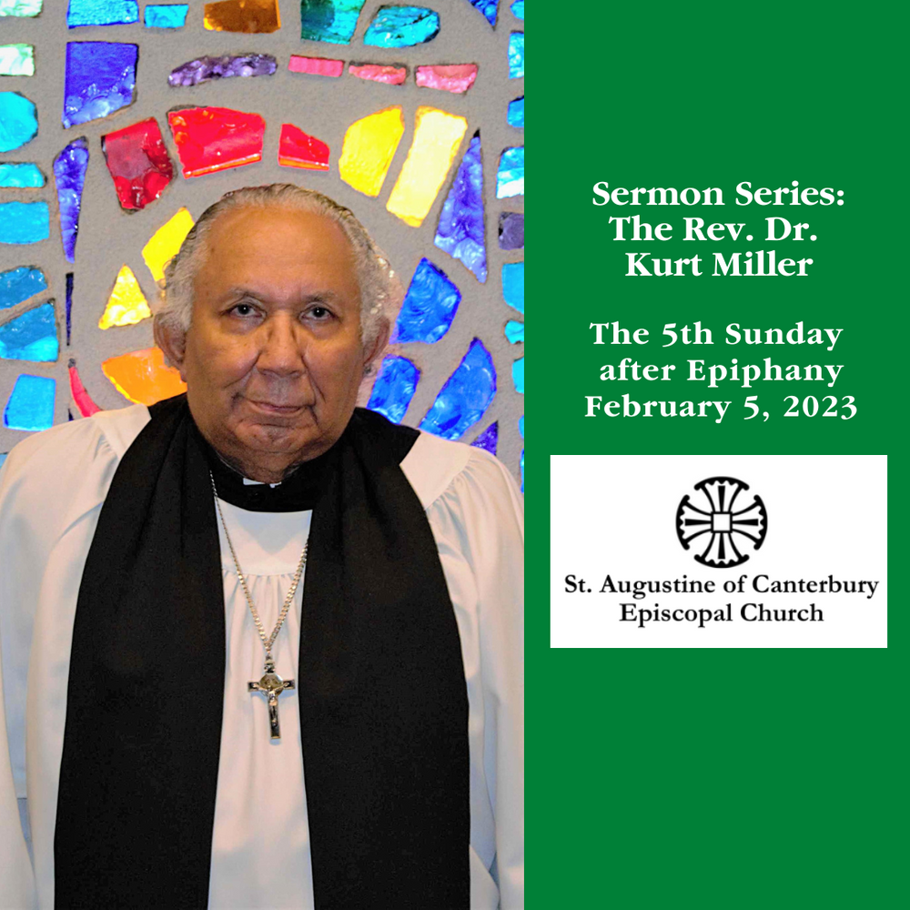A poster for sermon series the rev. dr. kurt miller