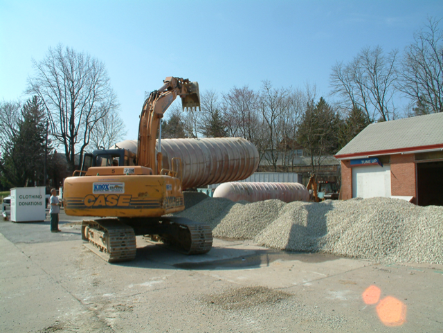 People and Huge Old Tank — Jackson Township, NJ — Brilliant Environmental Services