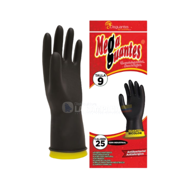 Guantes bicolor megaguantes