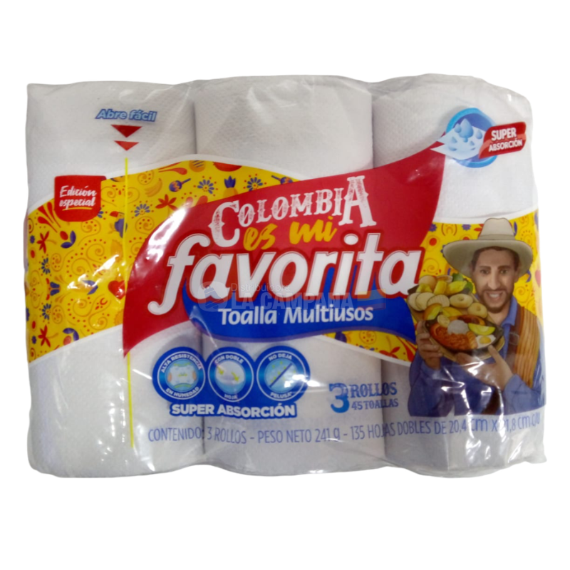 Toalla cocina multiusos Favorita