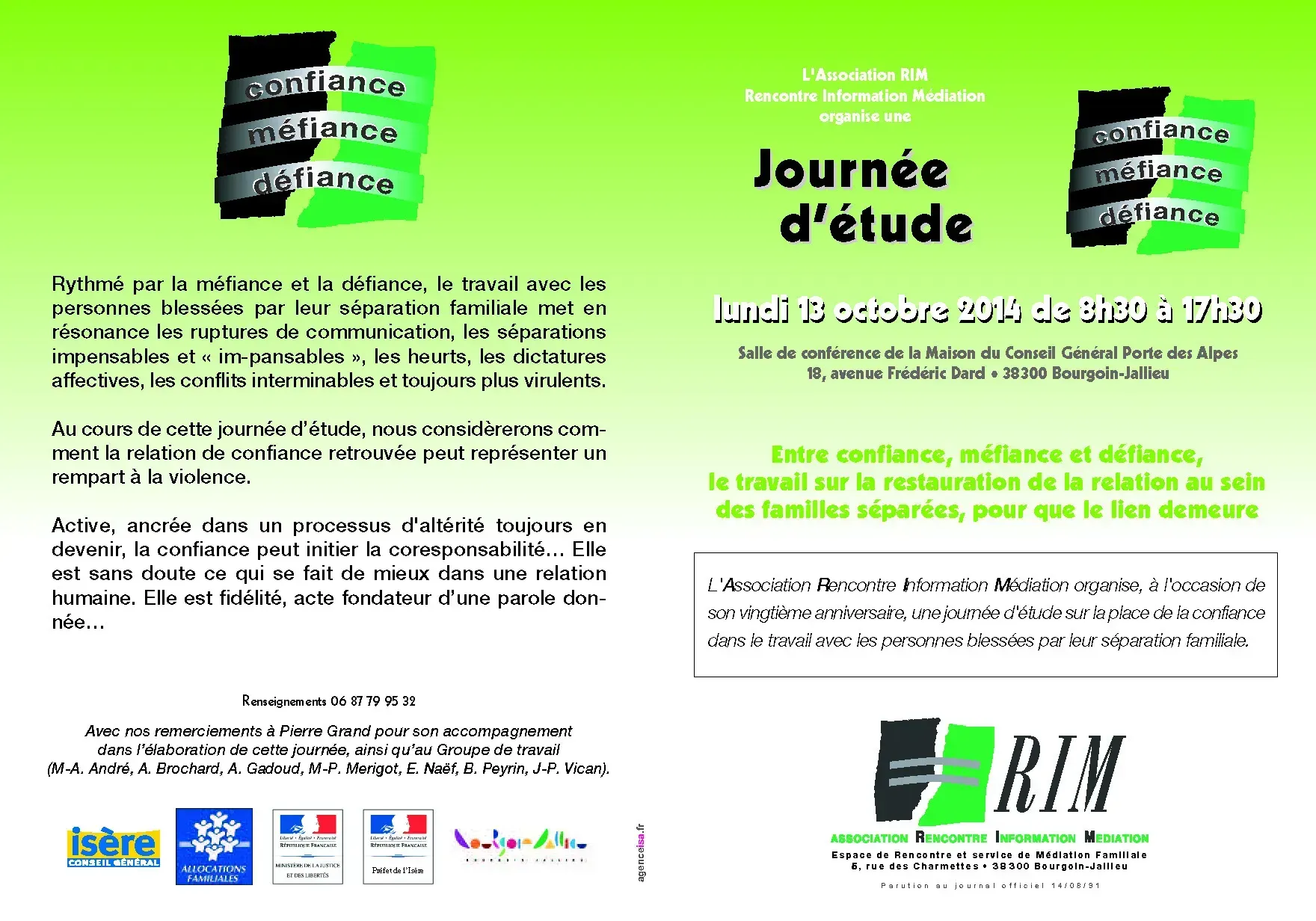 Plaquette journée d'étude