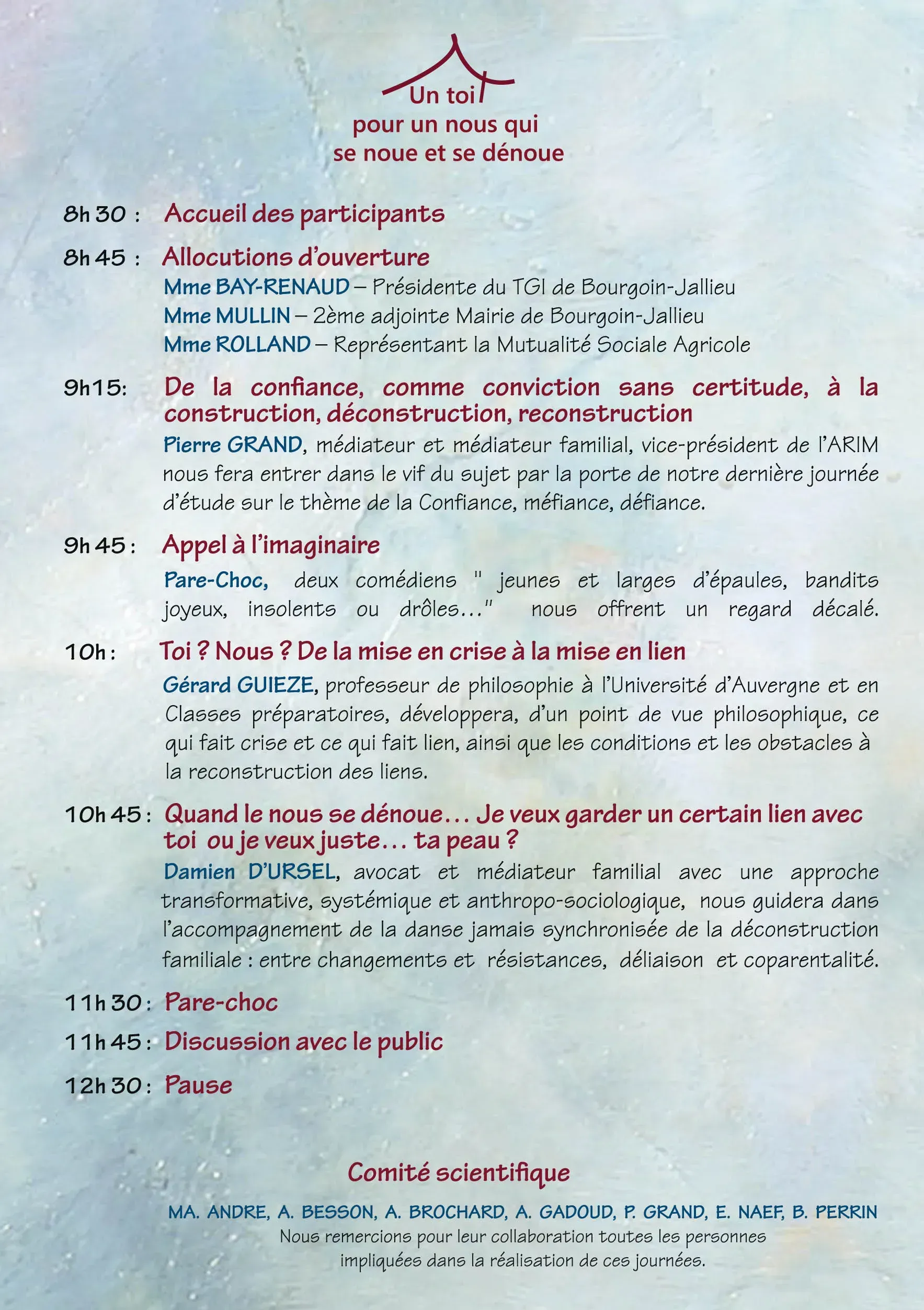 Affiche journée de conférence