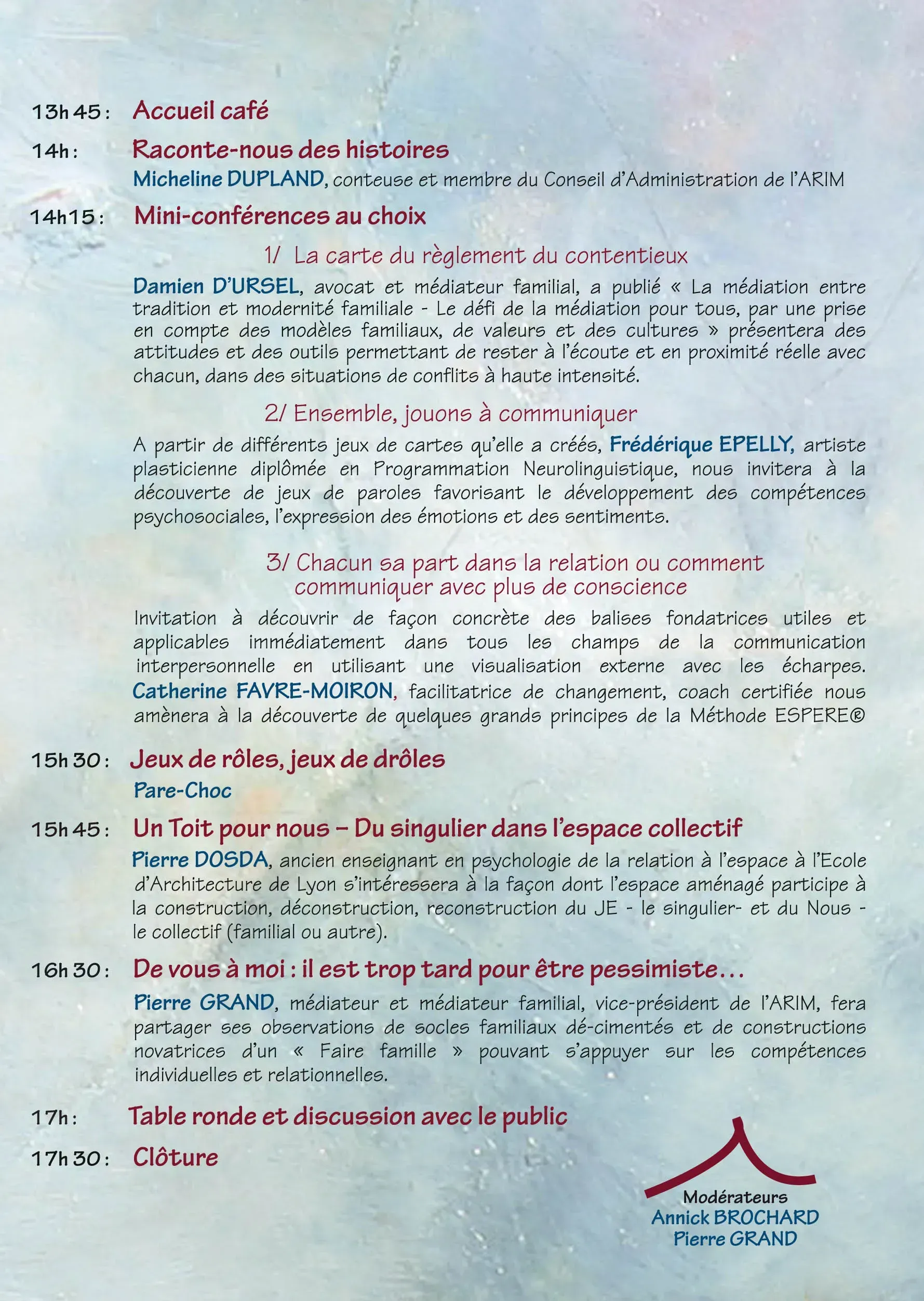 Affiche journée de conférence