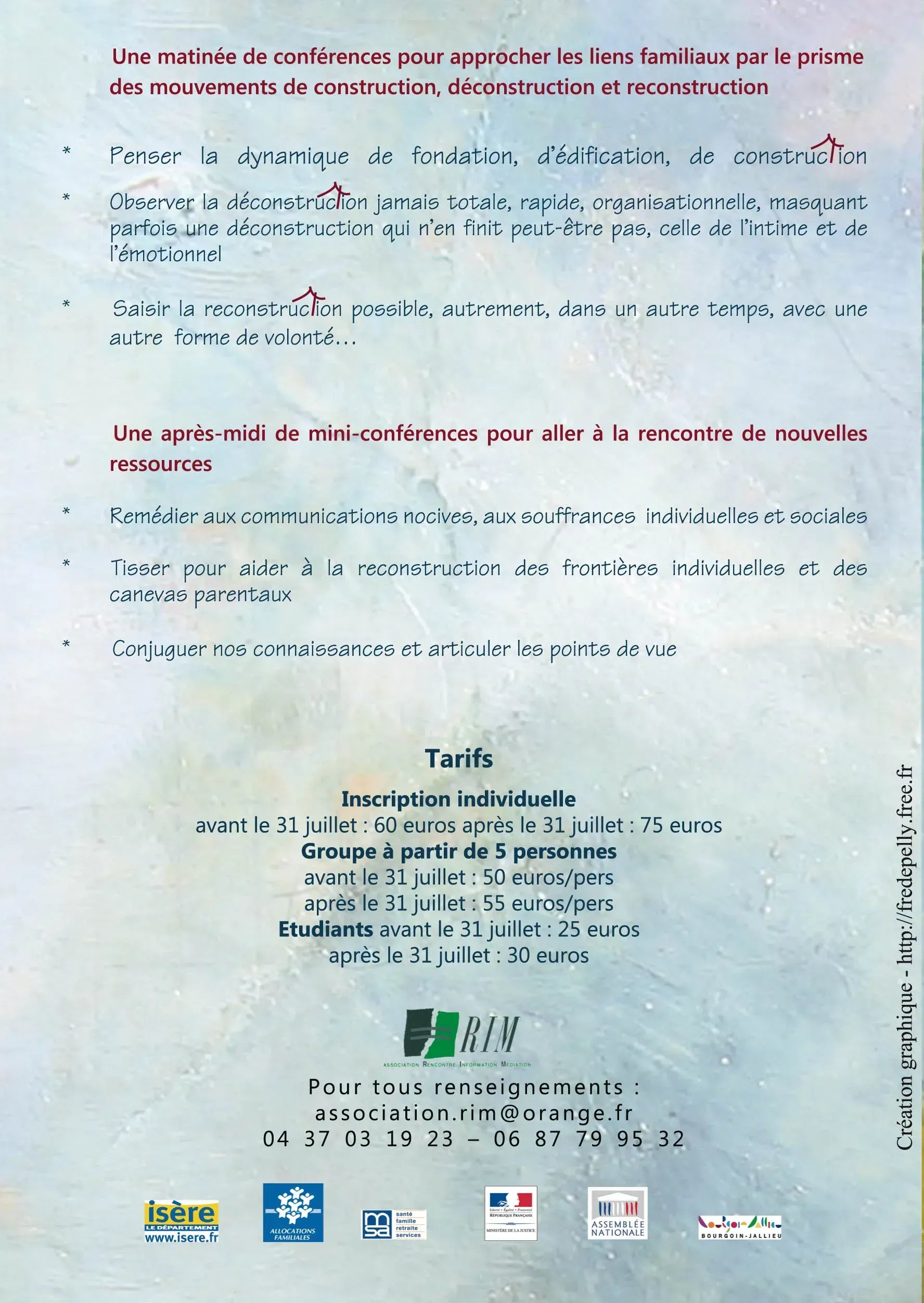 Affiche journée de conférence
