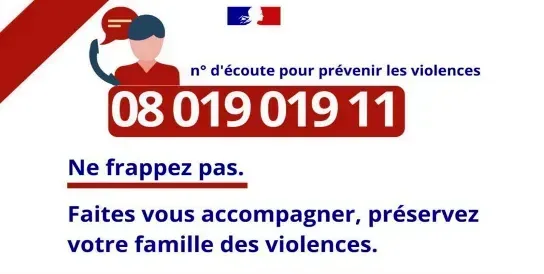 Affiche faire face à la violence