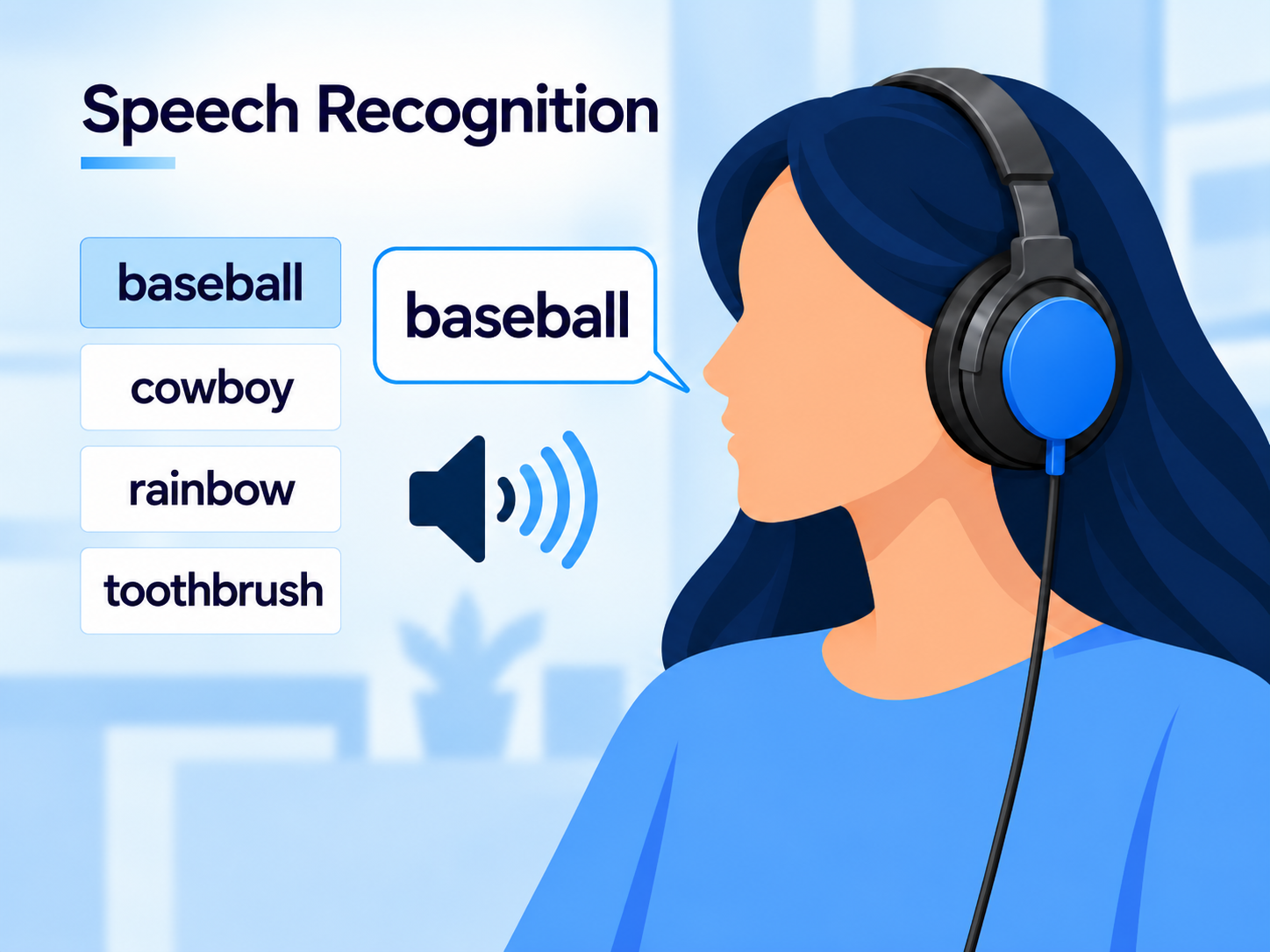 Illustration of speech reception threshold (SRT) testing