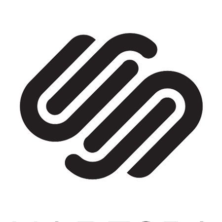 Black and white logo of the letter