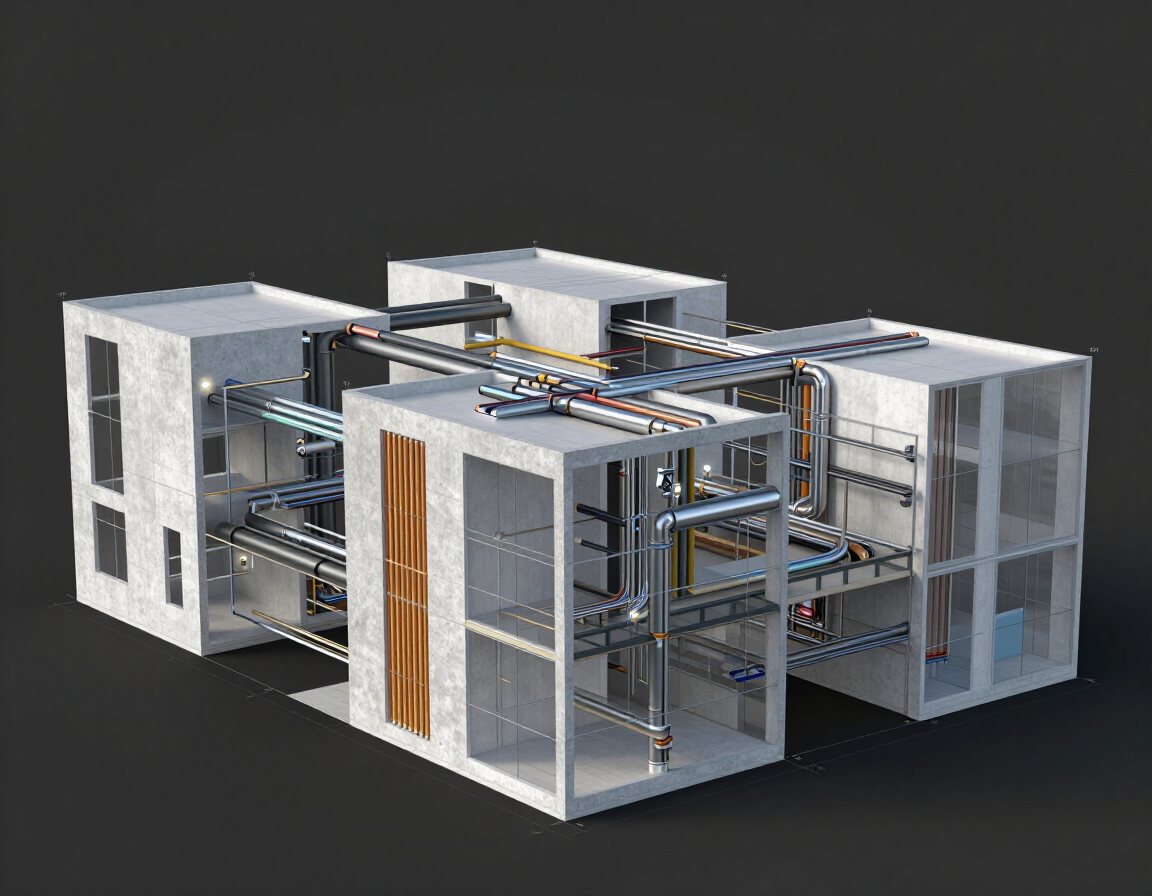 Modelo BIM multi-disciplina en Autodesk Revit