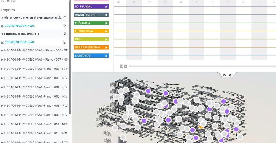 Interfaz Revit BIM coordinación de ingenierías