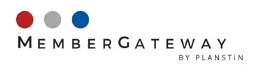 a logo for member gateway by planstin with three circles