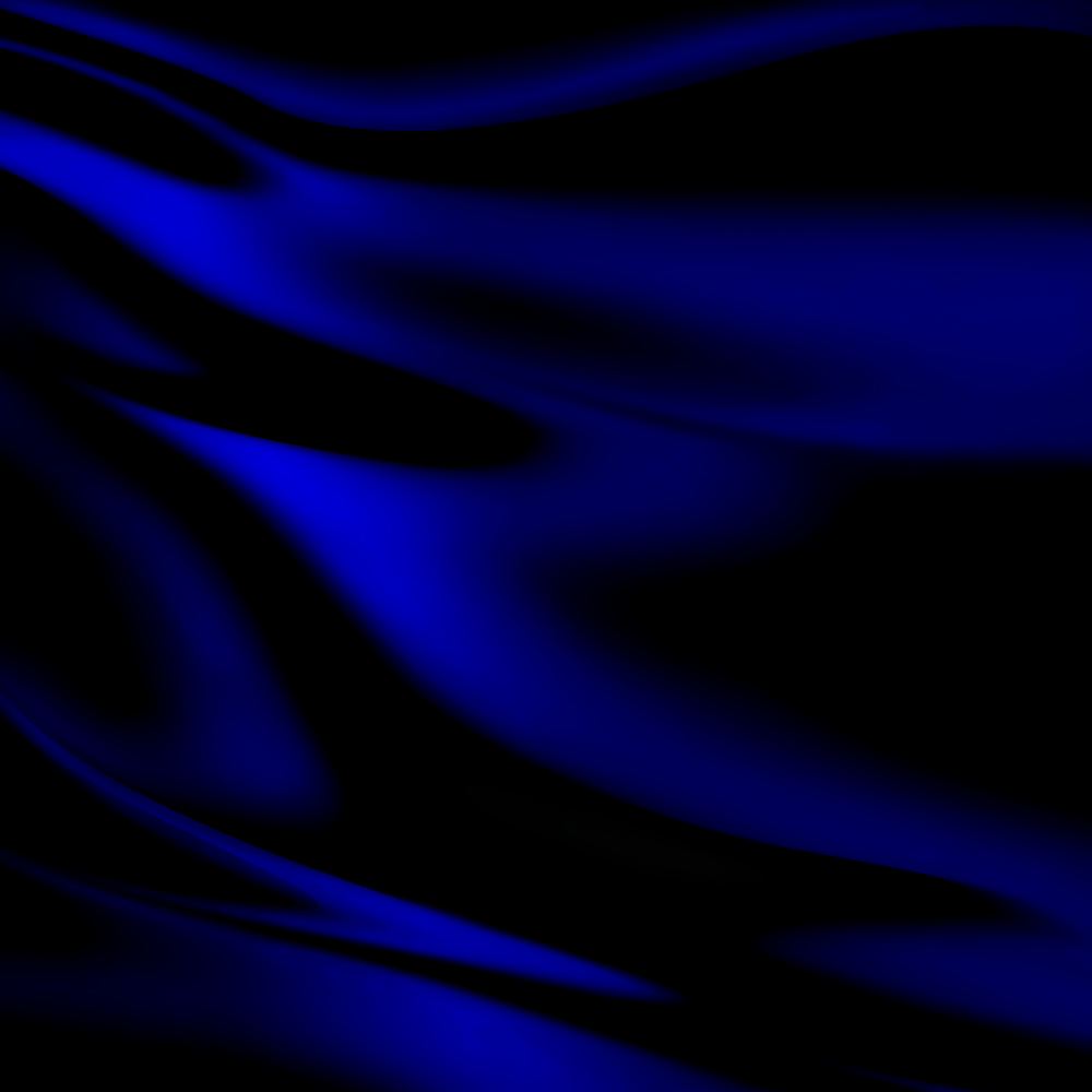 Blue and black flowing fabric, with highlights and shadows.