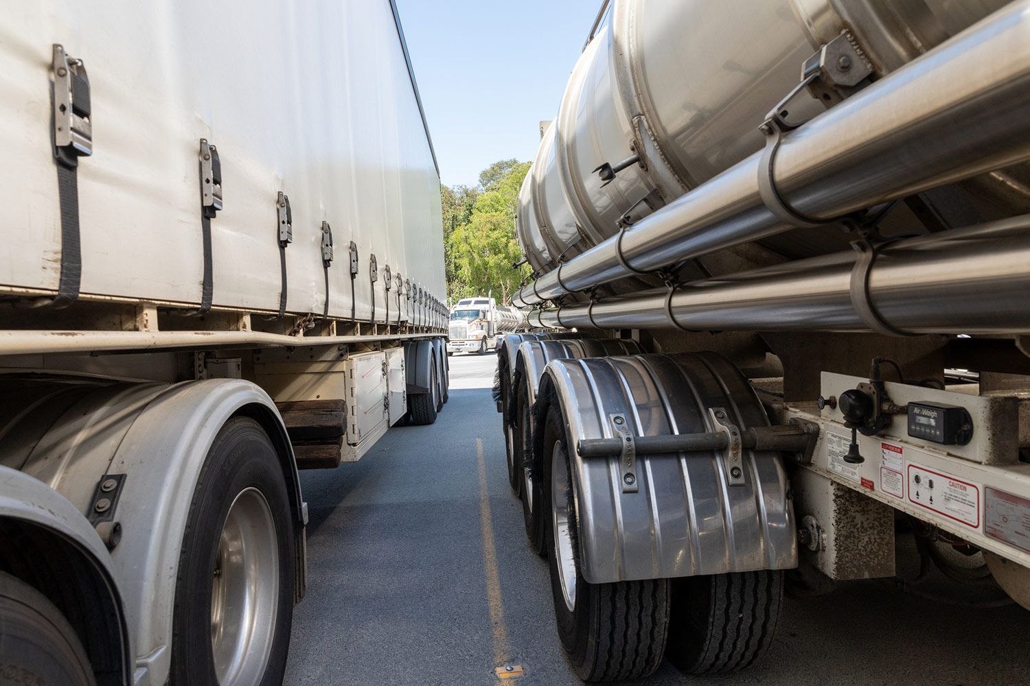 Trucks with Diesel Fuel — Waynesville, NC — McElroy Oil Inc
