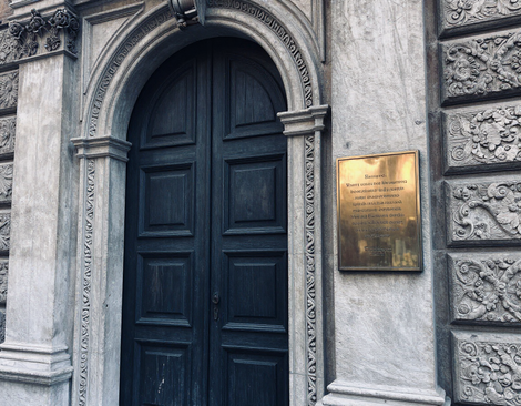 Ingresso storico dello Studio Legale Fain Binda a Verona
