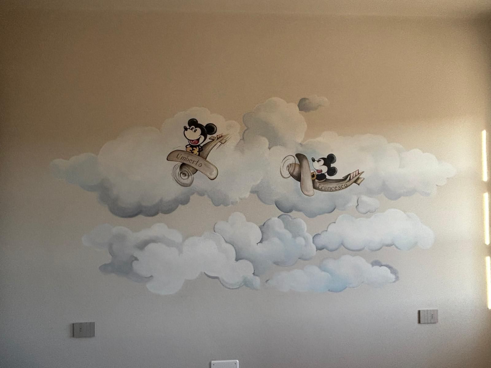 DECORAZIONE ARTISTICA INTERNI CAMERETTA BIMBI