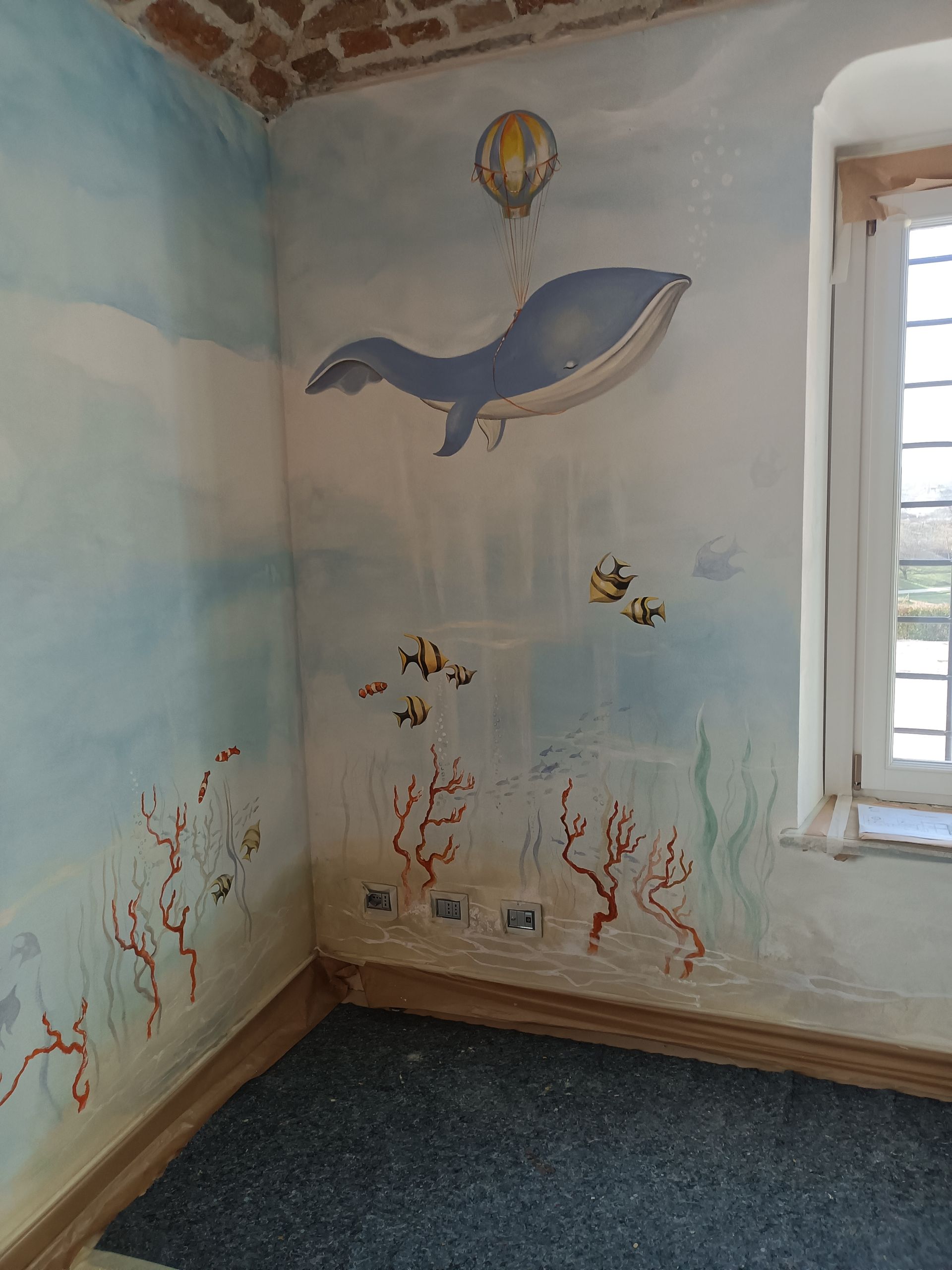 DECORAZIONE ARTISTICA INTERNI CAMERETTA BIMBA