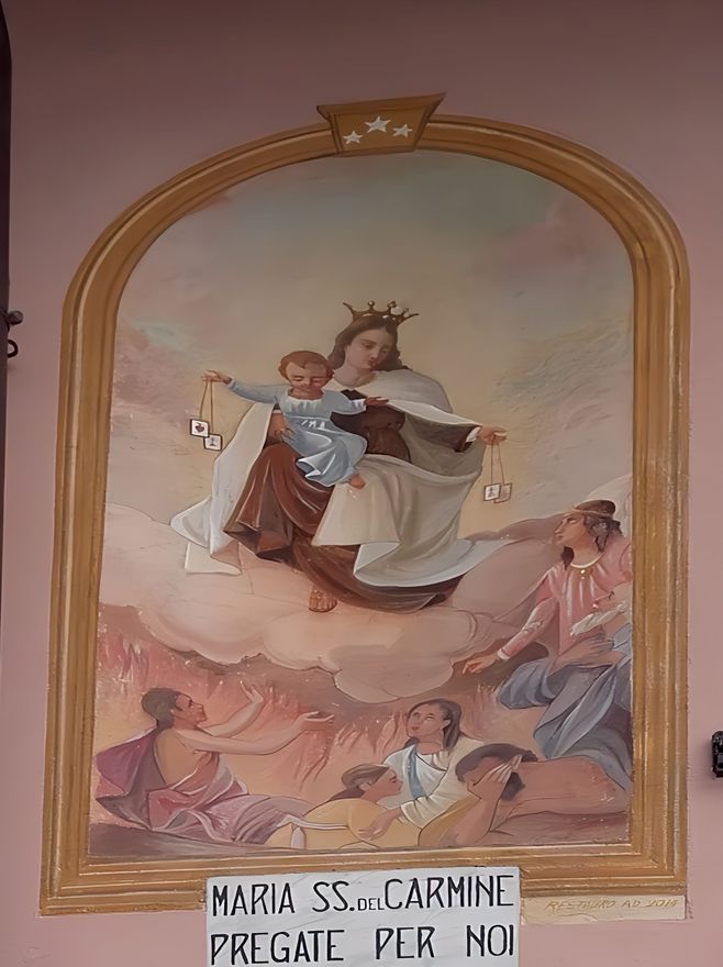 Restauro dipinto murale esterno