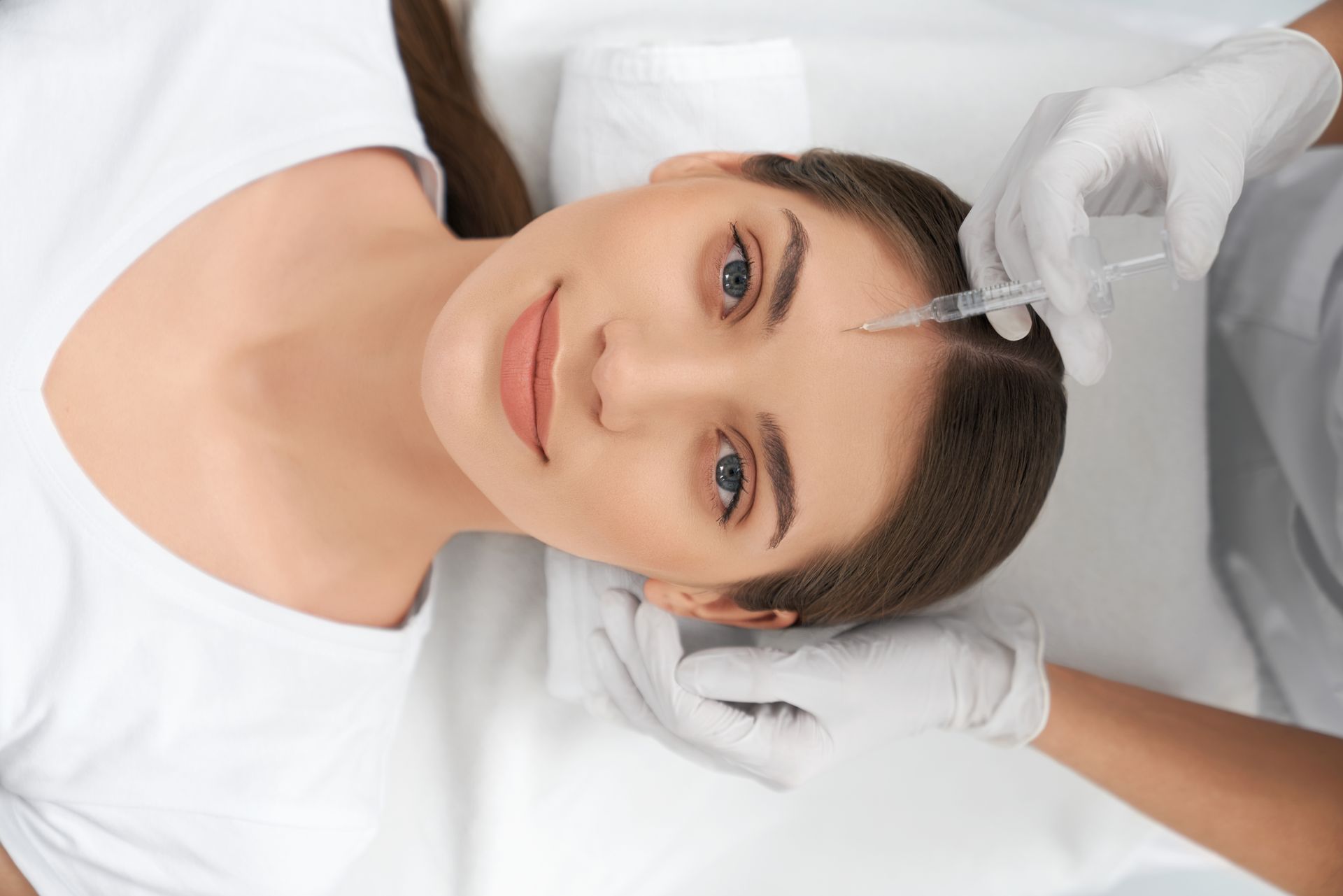 woman getting botox