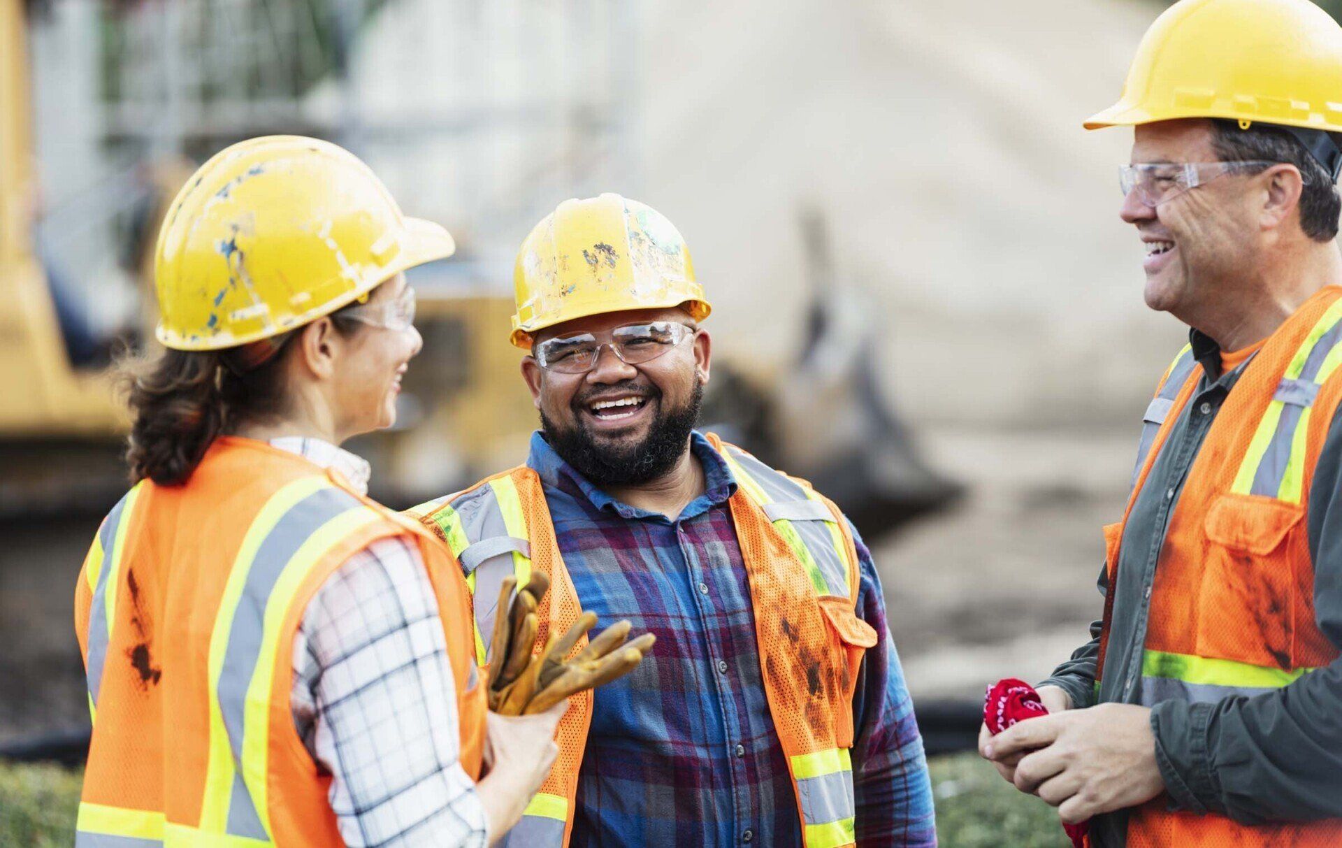 Construction Workers Chatting - San Antonio, TX - Canopy Employment Screening Construction Workers Chatting - San Antonio, TX - Canopy Employment Screening
