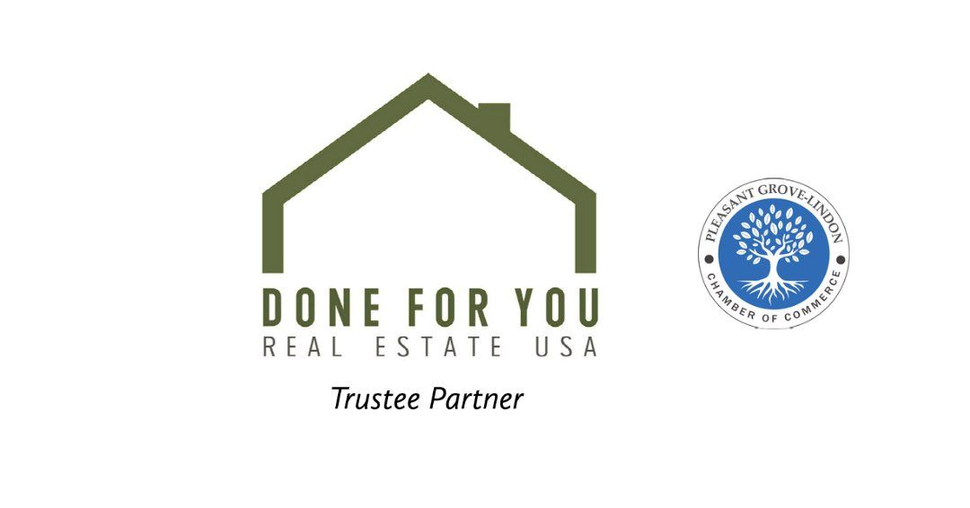 A logo for done for you real estate usa