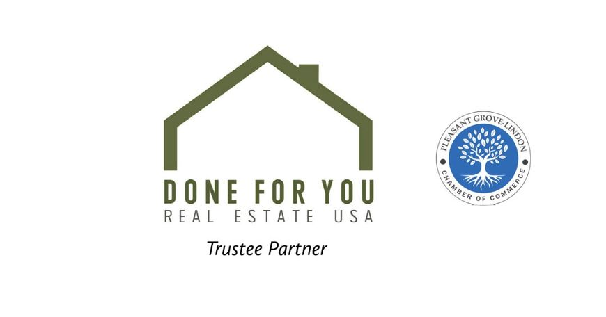 A logo for done for you real estate usa