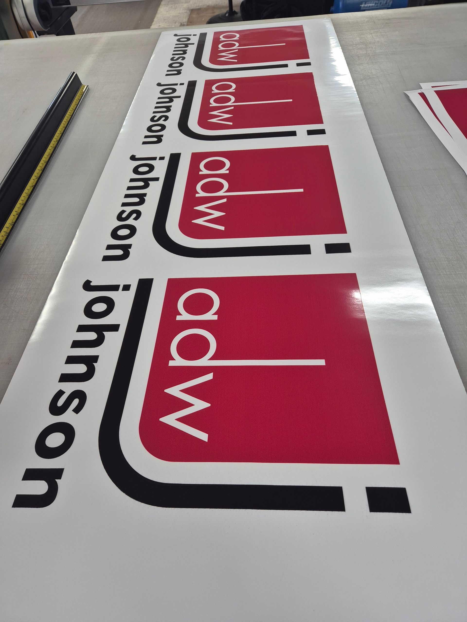 Round Black Hanging Sign — Al's Custom Prints in Wyong, NSW