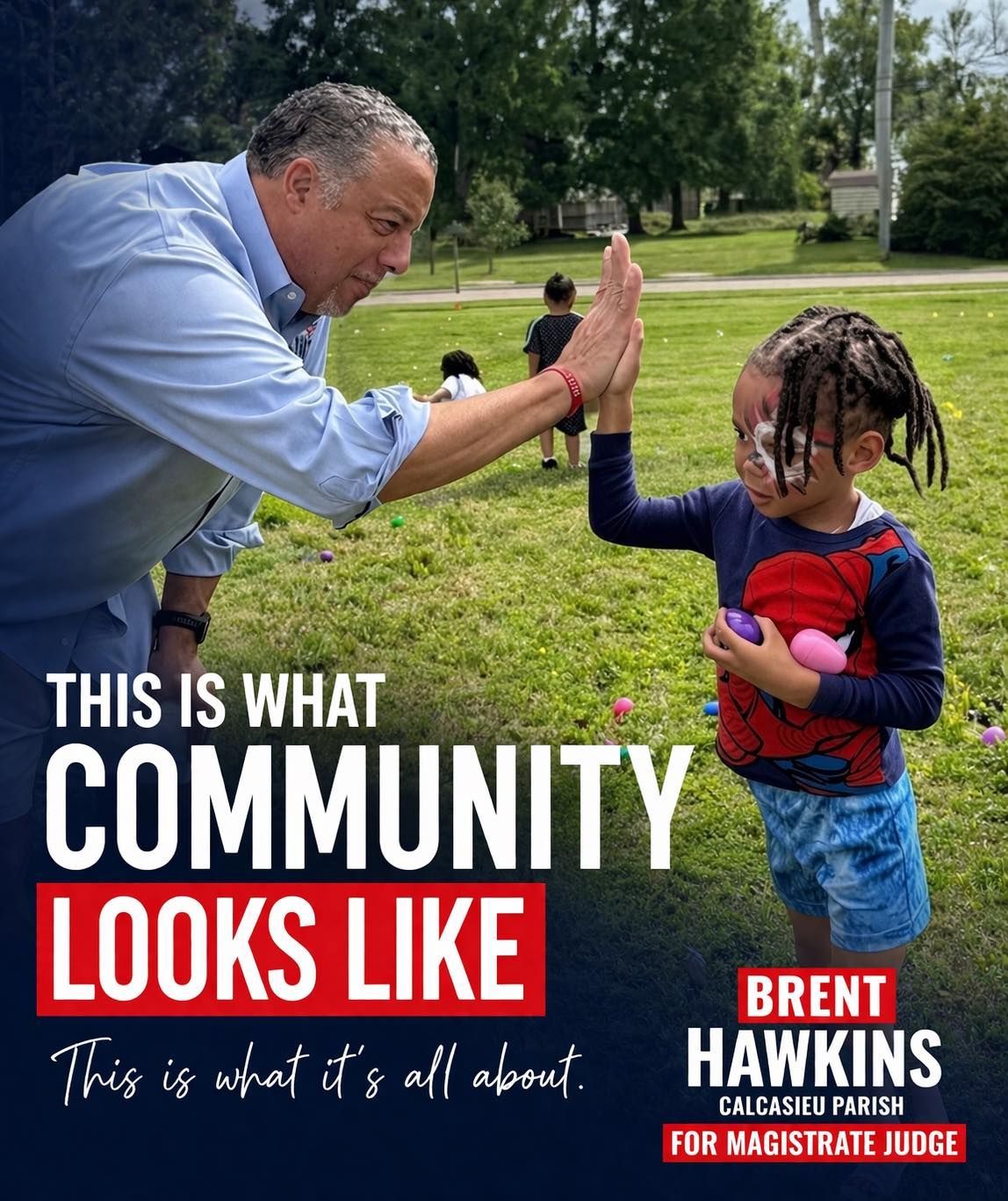 Brent Hawkins with Youth