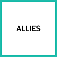 Green frame with the word ALLIES