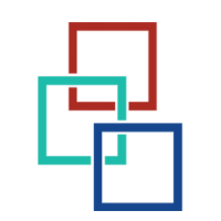 Three frames in red, green and blue.