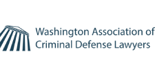 Washington Association of Criminal Defense Lawyers logo with stylized courthouse icon