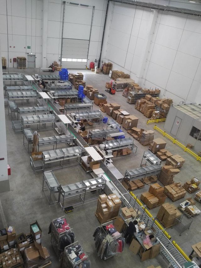 Smistamento colli per spedizione