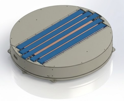 Dettaglio tecnico di una macchina in produzione