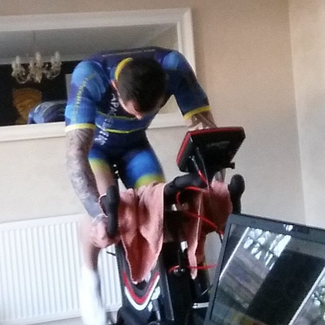 ABR cycle team rider indoor training