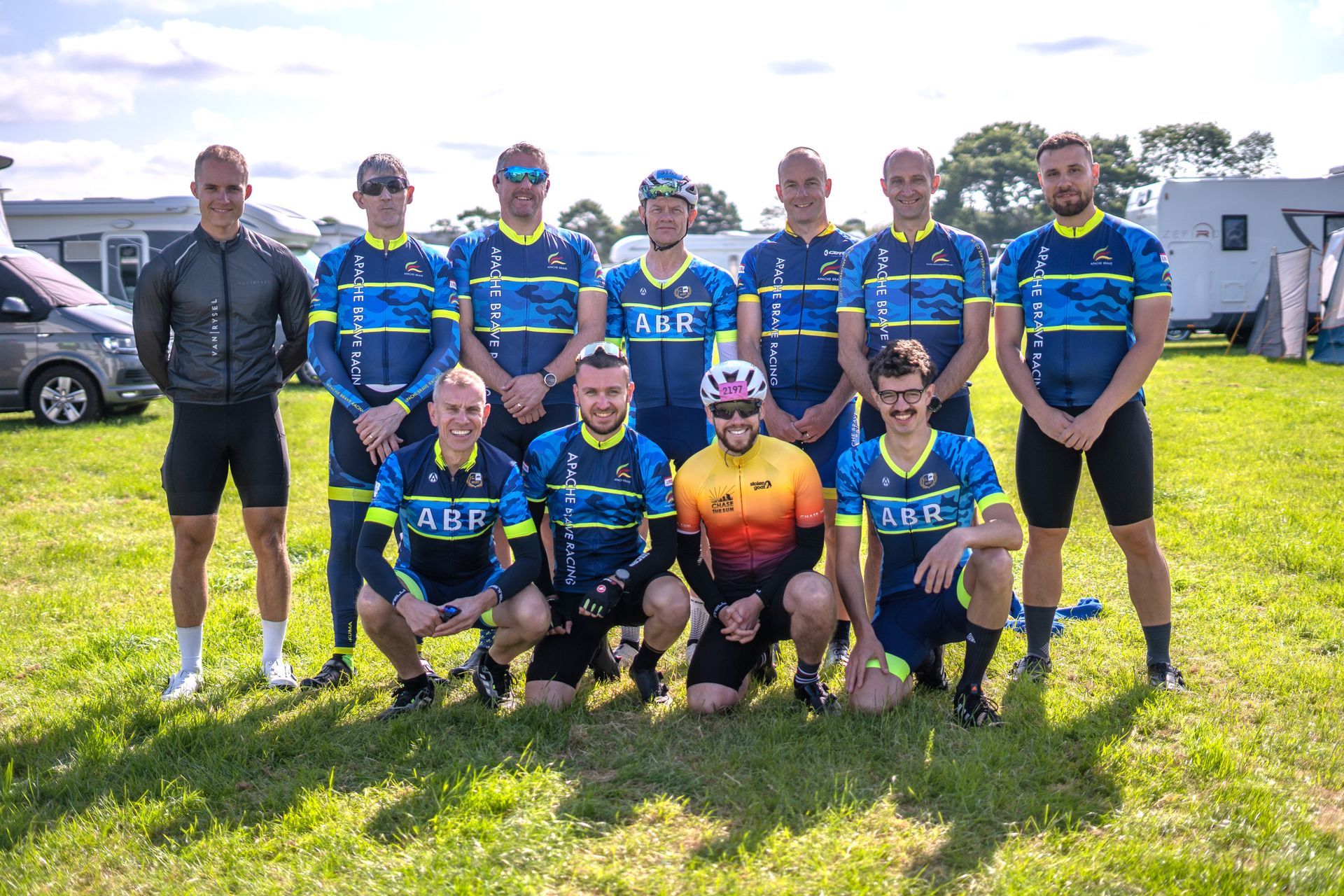 ABR cycle team during the tour of cambridgeshire gran fondo cycle race