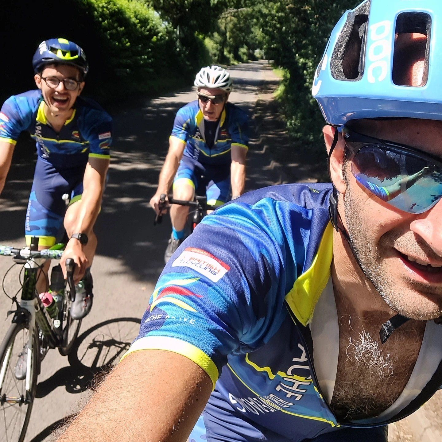 Apache Brave Racing cyclist during a club ride