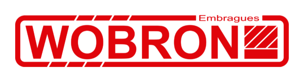 Logotipo rojo de Wöbronz Embragues sobre fondo blanco.