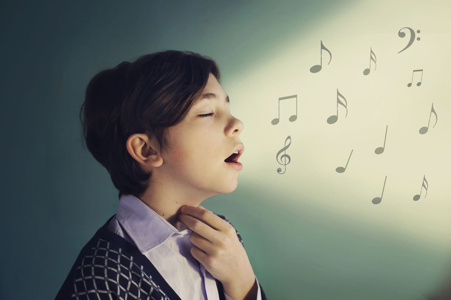 Boy Practicing His Vocal Voice — San Diego, CA — Susan Simmons Virtual Voice Lessons