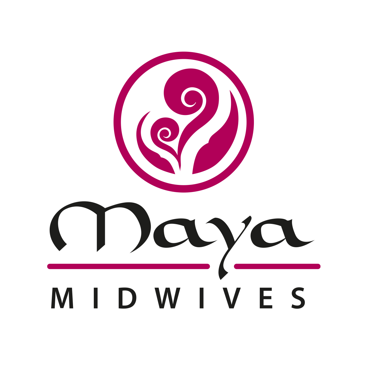 Vertical Maya Midwives Logo
