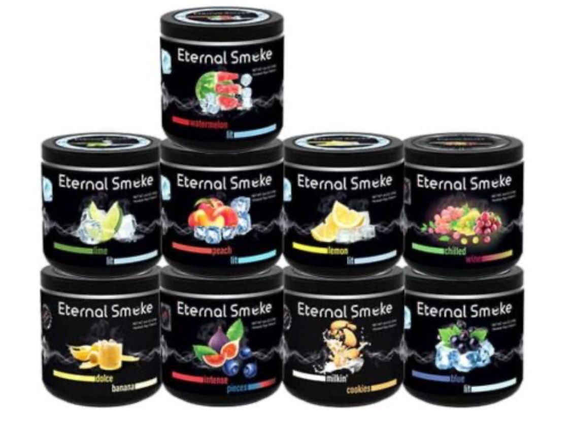 A bunch of cans of eternal smoke are stacked on top of each other