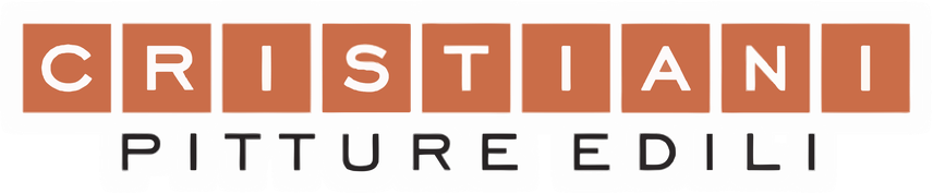 A logo for cristiani pitture edili is shown on a white background