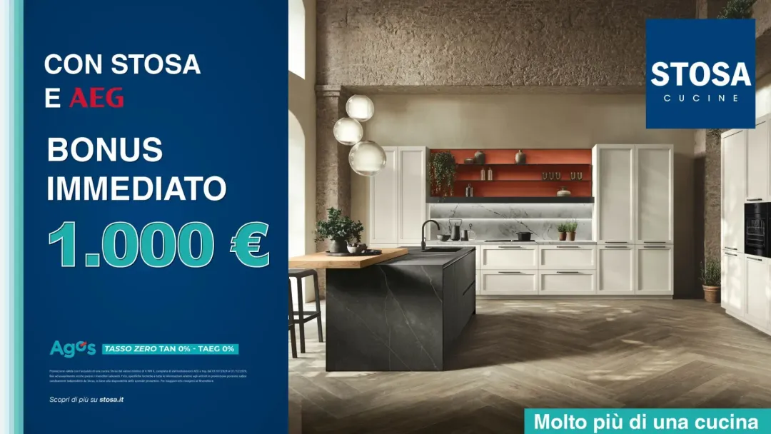 Una foto di una cucina con la scritta bonus immediato sopra