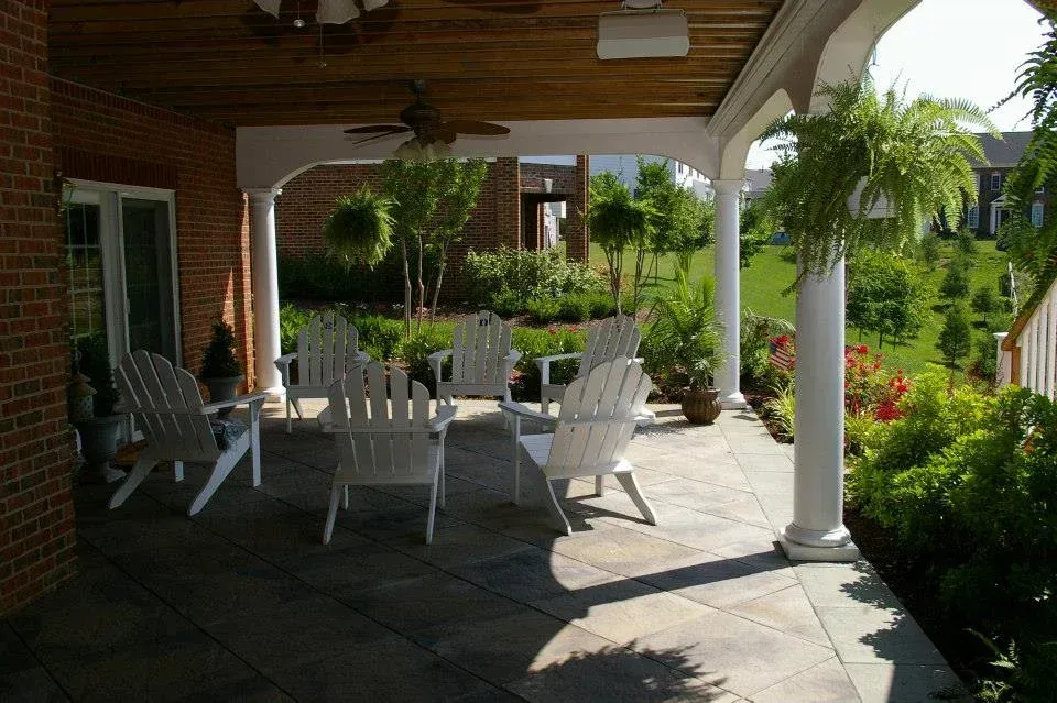 backyard outdoor living design in bowie md