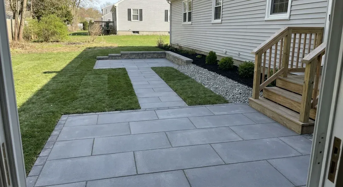custom paver patio installation