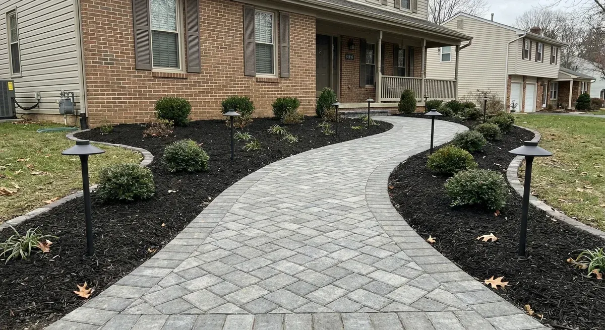 custom paver walkway installation bowie md 
