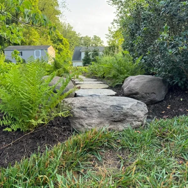 decorative boulders landscaping in bowie md