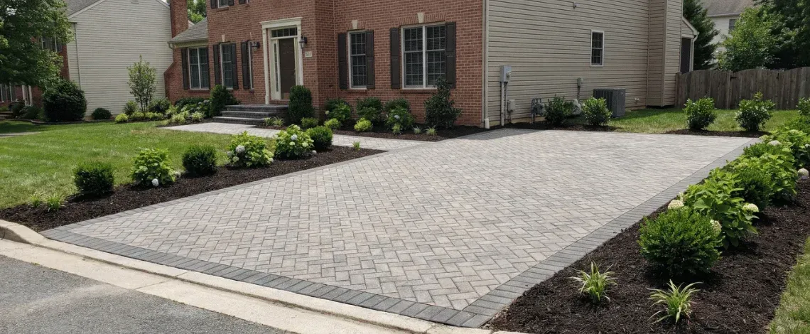 patio installation in bowie md paver vs concrete vs natural stone