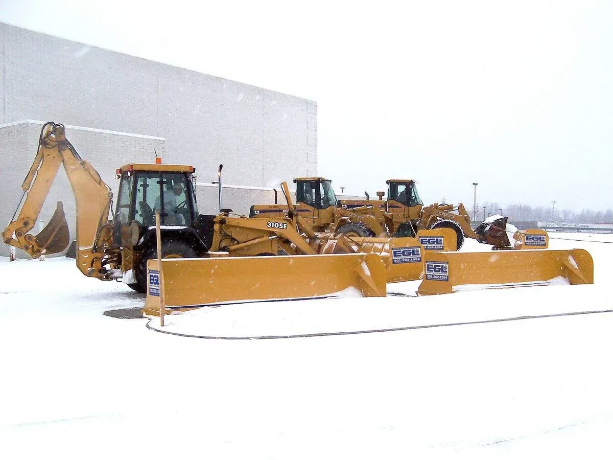 professional commercial snow plowing bowie md