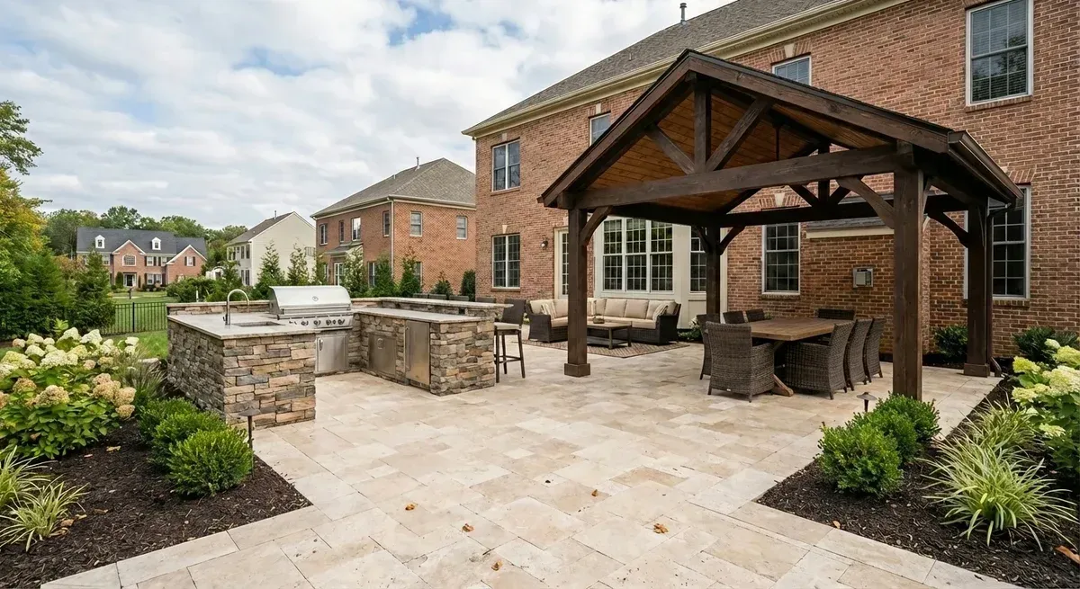 professional outdoor kitchen installation bowie md 