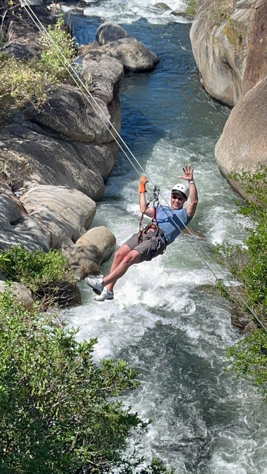 Zipline adventure tour in Costa Rica tropical rainforest