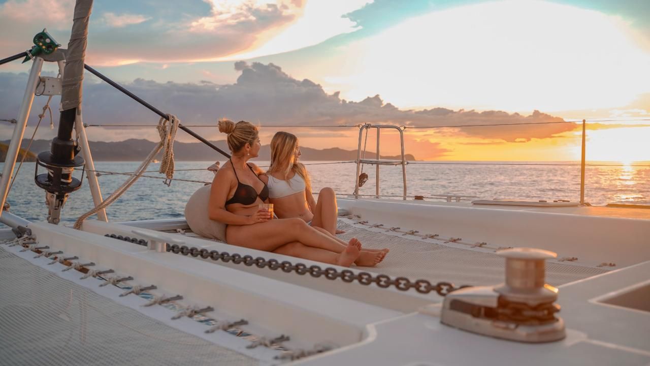 Private catamaran excursion from Nekajui Ritz-Carlton Costa Rica along the Pacific coast of beautifu